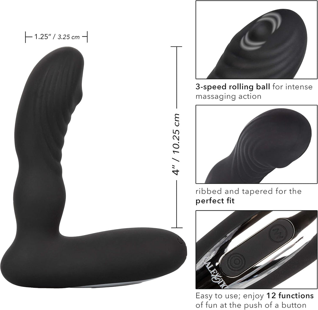 Eclipse Roller Ball Rechargeable Prostate Stimulator Measurements