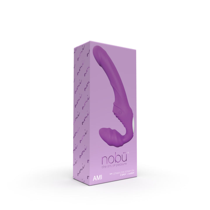 Nobu AMI Strapless STRAP-ON - P-Spot and G-Spot Vibrator