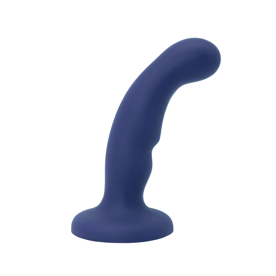 Duo G Spot & P-Spot Ripple Silicone Dildo W/ Suction Cup out of box