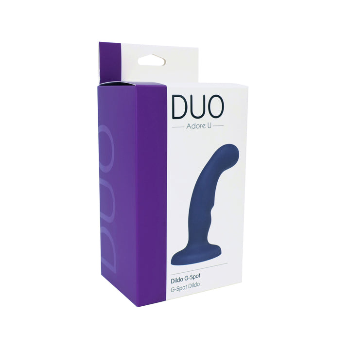 Duo G Spot & P-Spot Ripple Silicone Dildo W/ Suction Cup box only