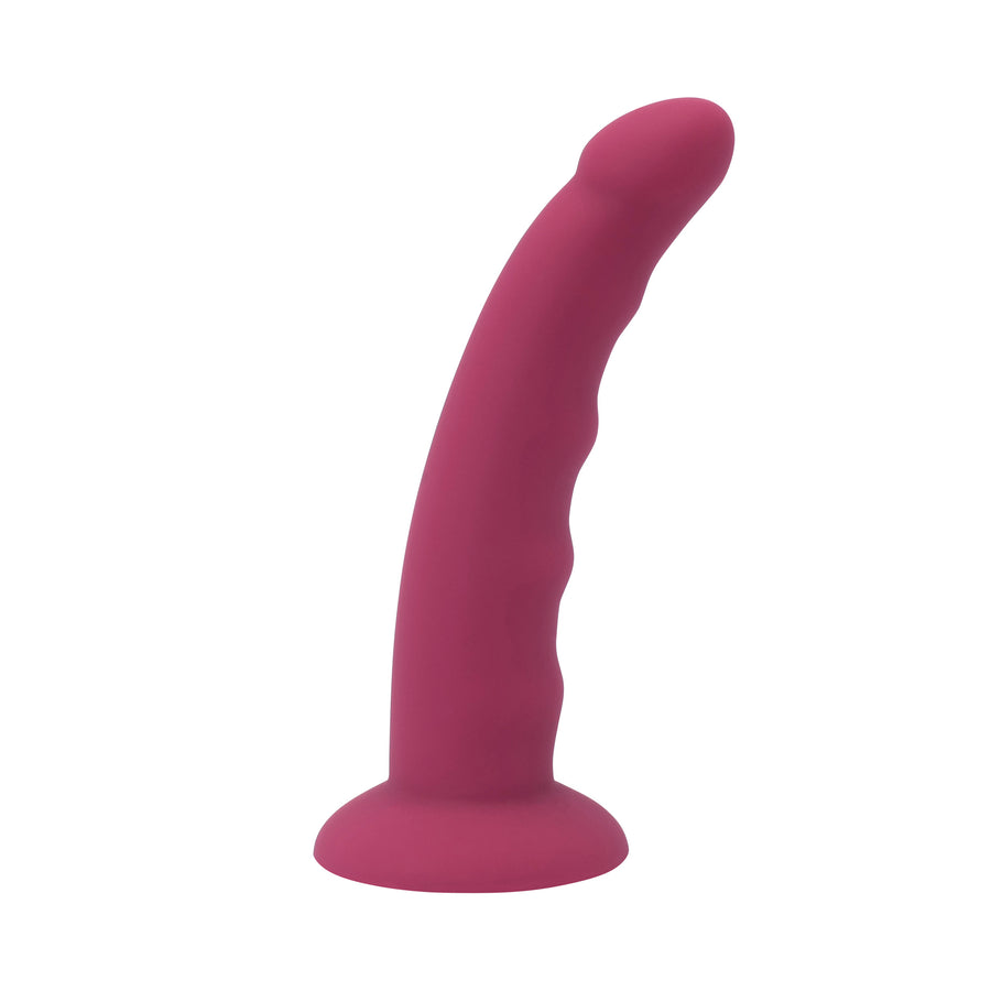 Duo G Spot & P-Spot Bumpy Silicone Dildo W/ Suction Cup Out of Box