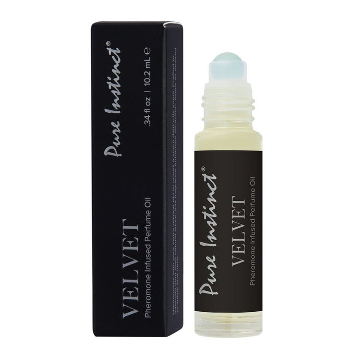 Pheromone Roll On Perfume Oil - Pure Instinct Velvet cap off