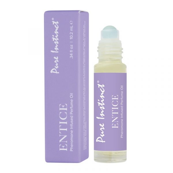 Pheromone Roll-On Perfume Oil - Pure Instinct Entice cap off