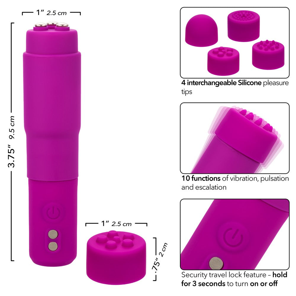 Kyst Mega-Mite Rocket Style Clitoral Vibrator in Pink Features