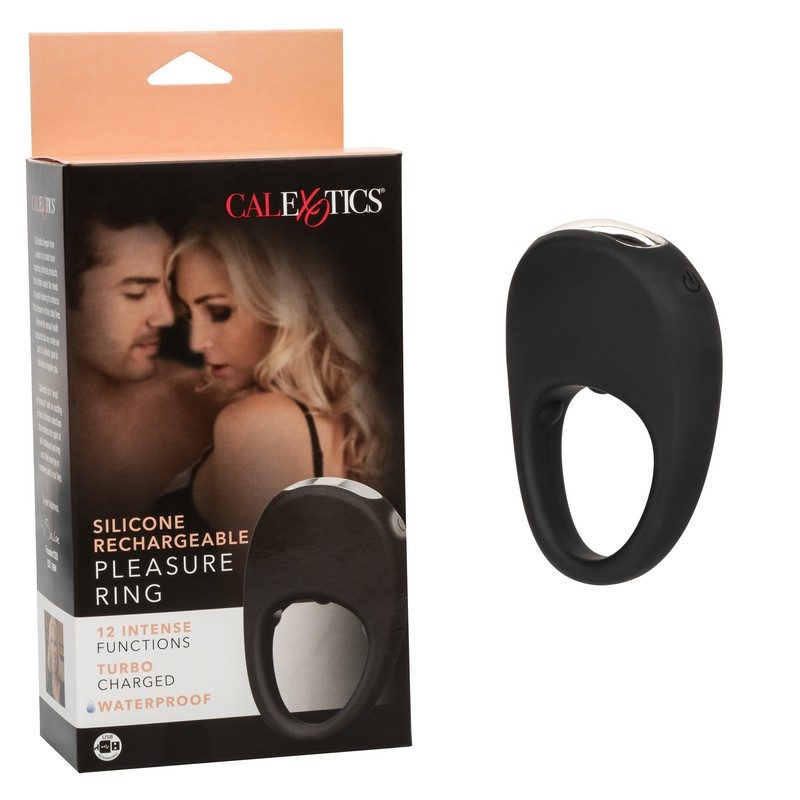 Pleasure Ring Silicone Rechargeable Powerful Enhancer with Box
