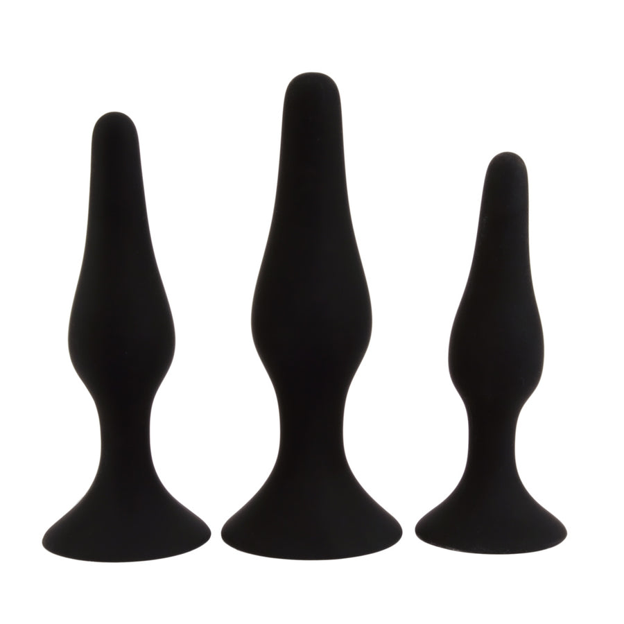 Adore U Lydia Anal Plug 3Pc Silicone Training System graduated sizes