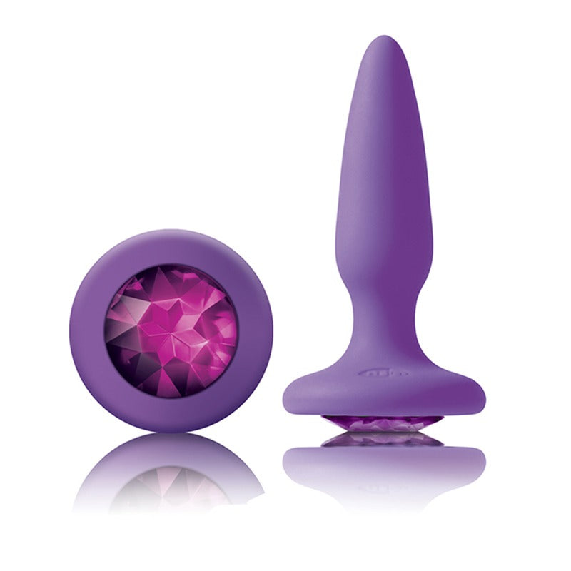 Glams GEM Silicone PLUGS Mini Purple Detail