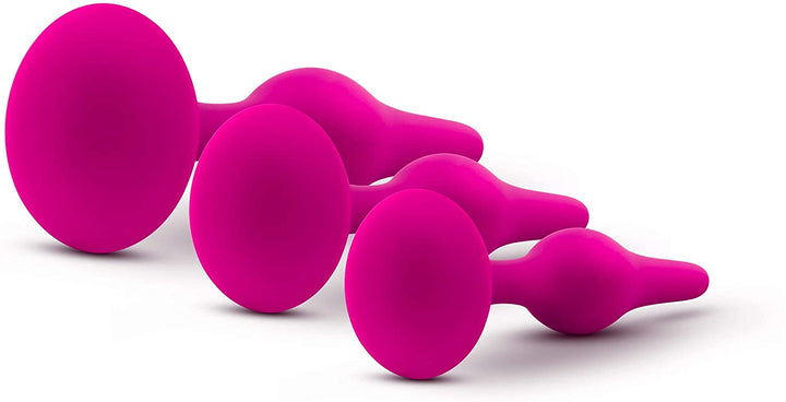 Luxe Three Piece Silicone Plugs Beginner Anal Training Kit - Anal Plug - Trainer Kit - Sexessories Parksville