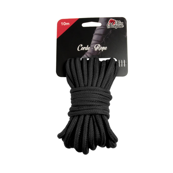 Miss Morgane Black Bondage Rope Restraint 10m / 32 Feet Length - Bondage & Kink - Sexessories Parksville