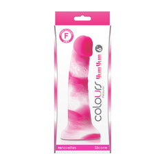 6 Inch Yum Yum Pattern Firm Silicone Dildo with Suction Cup - Dildo / Dong - Sexessories Parksville