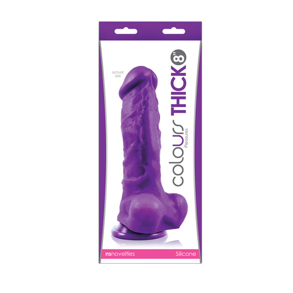 8 inch Thick Purple Dildo with Suction Cup