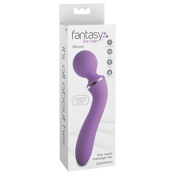 Fantasy For Her Rechargeable Duo Wand Massage-Her