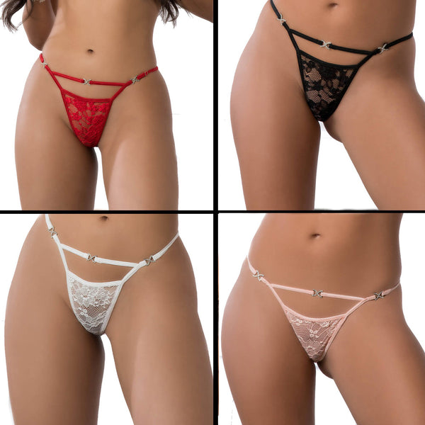 G-World Multicolour Panty 4PC Pack - P2165 One Size