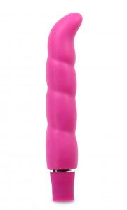 Purity G G-Spot vibrator curved tip in Fuchsia