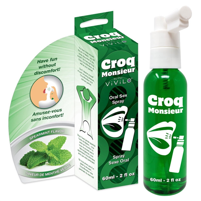 Croq Monsieur ORAL SEX SPRAY Throat Desensitizer - Spearmint 60ml