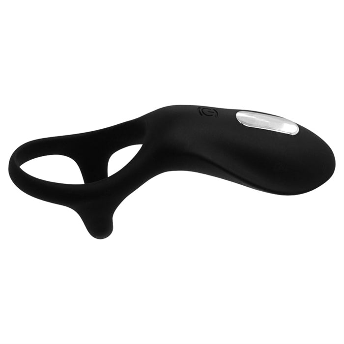 NIGHT RACER Vibrating Erection Stimulator RING W/ Testicle Strap by Vivilo