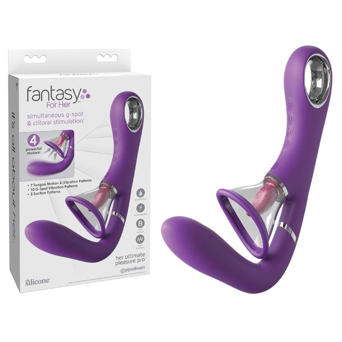 Fantasy For Her Ultimate Pleasure Pro - Clitoral Suction + G-Spot Vibrator