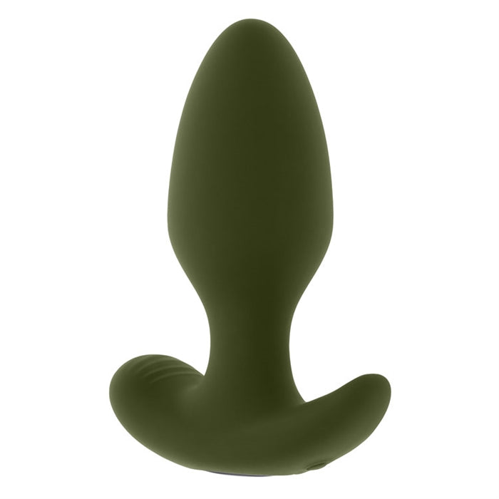 The Colonel Silicone Vibrating Anal Plug Remote-Control out of box