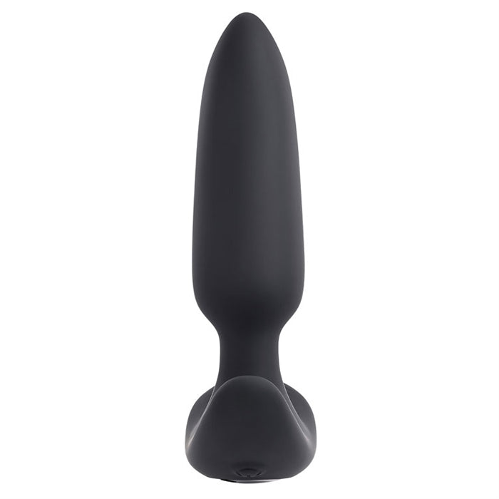 Black Beauty Silicone Vibrating Anal Plug Remote-Control side view