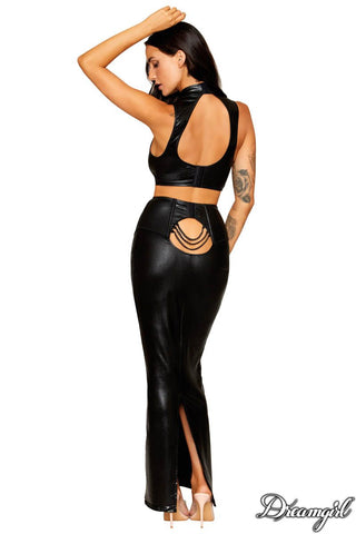 Dreamgirl Faux Leather 2PC - SIzes S-XL - Style 13198