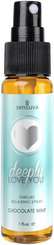 Sensuva Deeply Love You Throat Relaxing Spray 1oz in Chocolate Mint Flavour