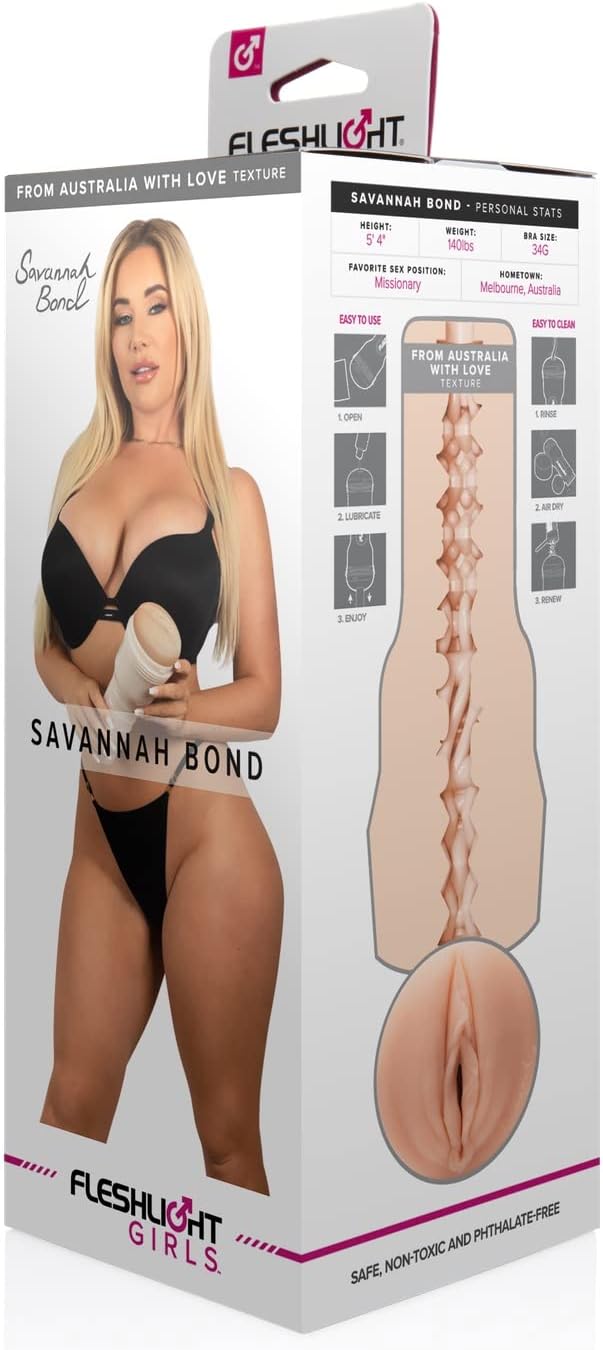 Fleshlight Girls Savannah Bond From Australia With Love Texture Masturbator