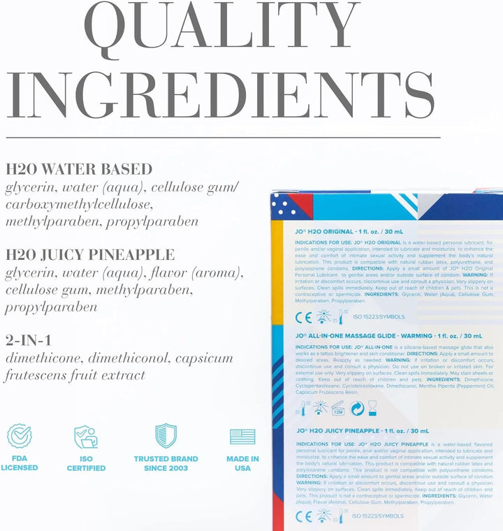 JO Classics Triple Pack - Ingredients