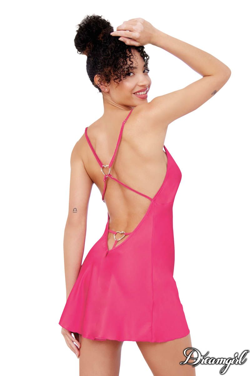 DG13067 Back View Pink Chemise