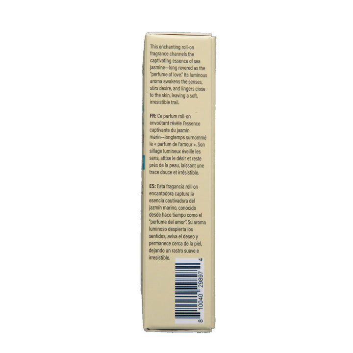 Sea Jasmine Aphrodisiac Perfume Roll-On Back of Box