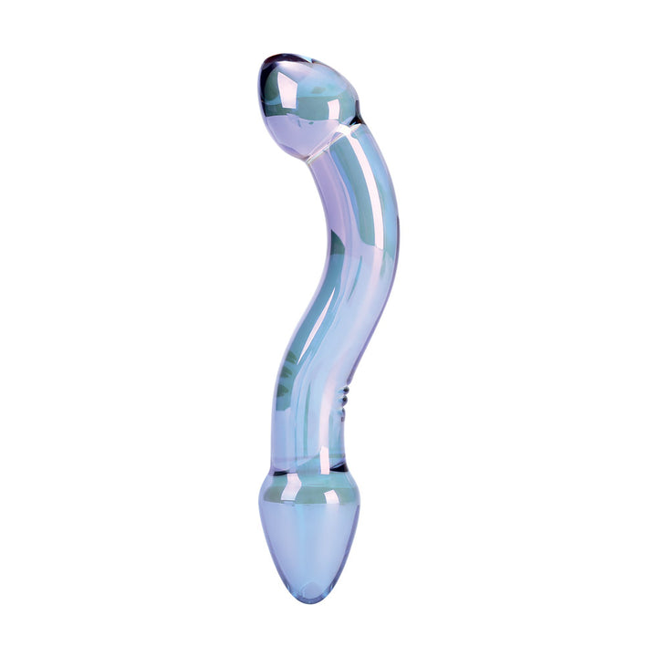 Galaxy Dual Curve Double-Ended Glass Dildo Out of Box