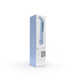 GLASS Blue Smooth G-Spot & P-Spot Finder - Double Ended