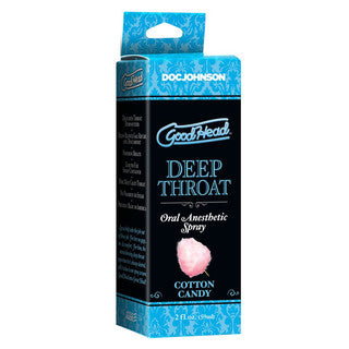 Deep throat spray cotton candy box
