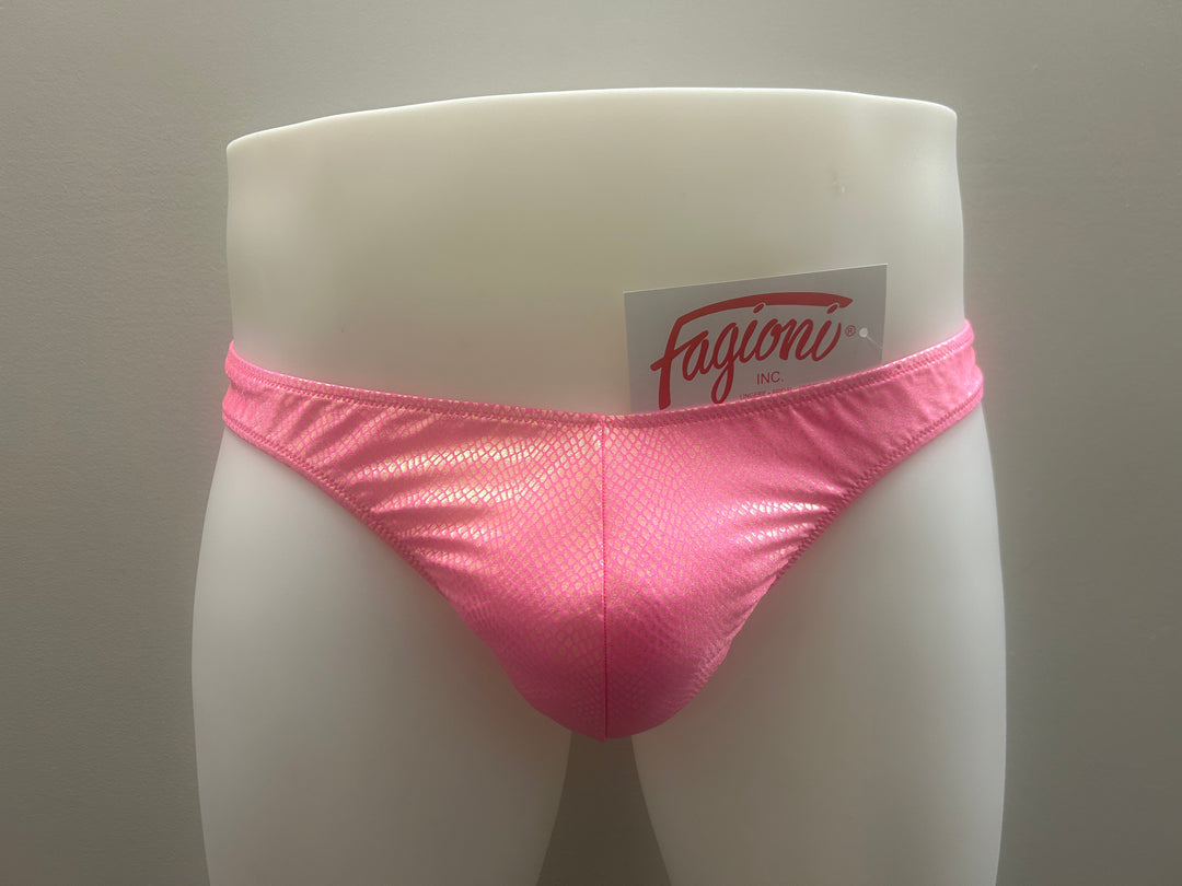 Fagioni Metallic Snake Skin THONG Underwear Style 5147 - Lingerie & Hosiery - Sexessories Parksville