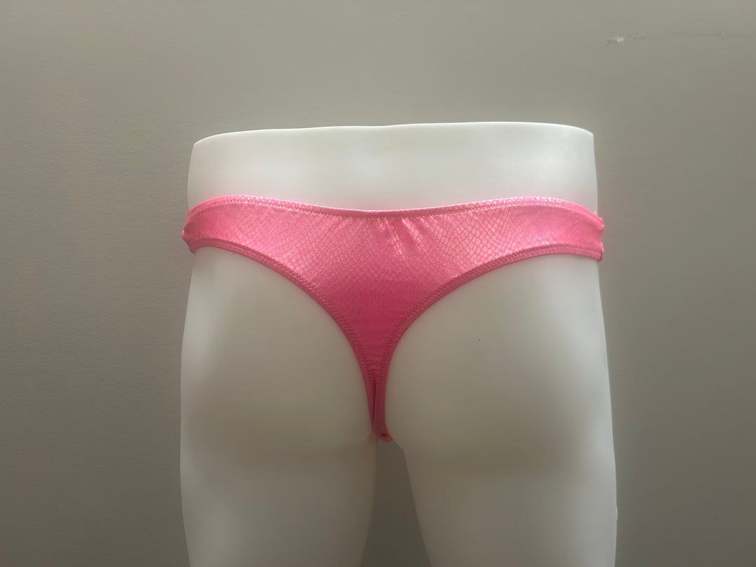 Fagioni Metallic Snake Skin THONG Underwear Style 5147 - Lingerie & Hosiery - Sexessories Parksville
