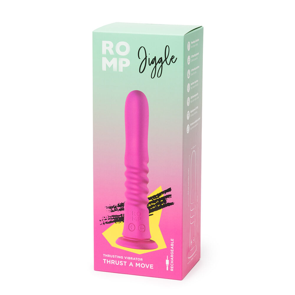ROMP Jiggle Thrusting Vibrating Dong W/ Suction Cup