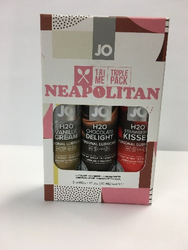 JO Flavours Tri-Me Triple Pack - Chocolate, Vanilla and Strawberry 1oz bottles
