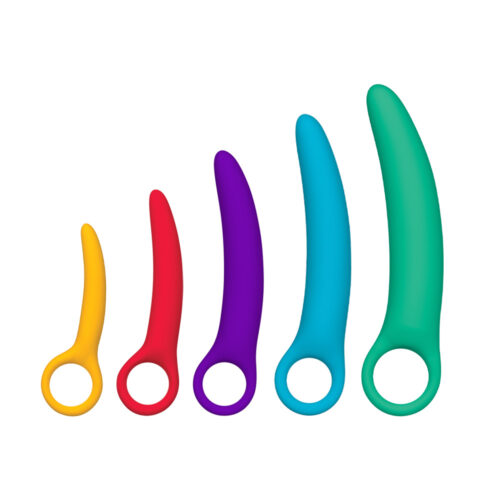 5 dilators displayed alongside each other