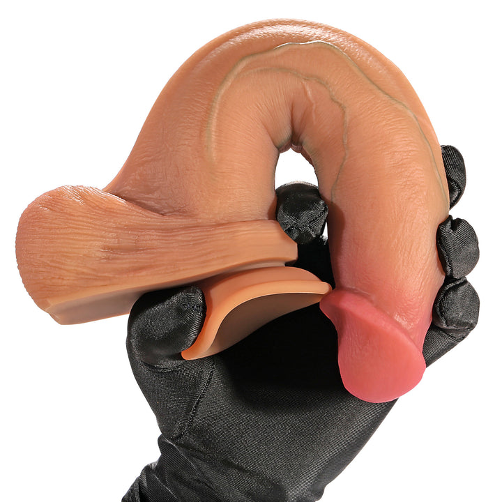 Alexander 7 Inch Hyper Realistic Double Density Dildo Flexibility 