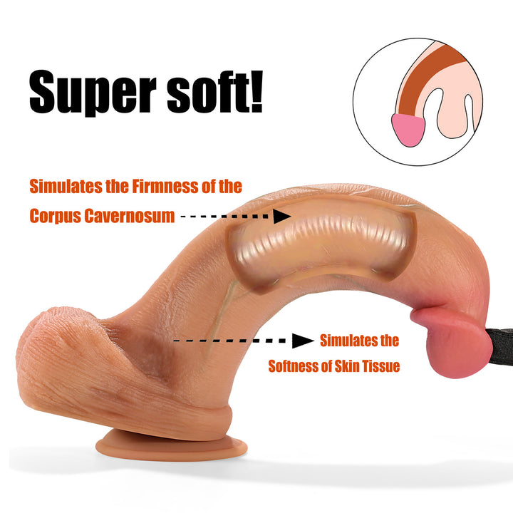 Alexander 7 Inch Hyper Realistic Double Density Dildo Super Soft