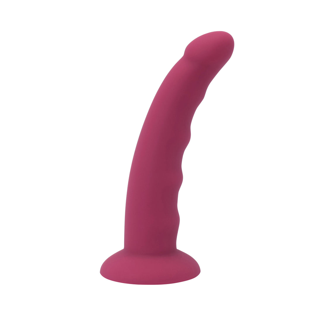 Duo G Spot & P-Spot Bumpy Silicone Dildo W/ Suction Cup Out of Box