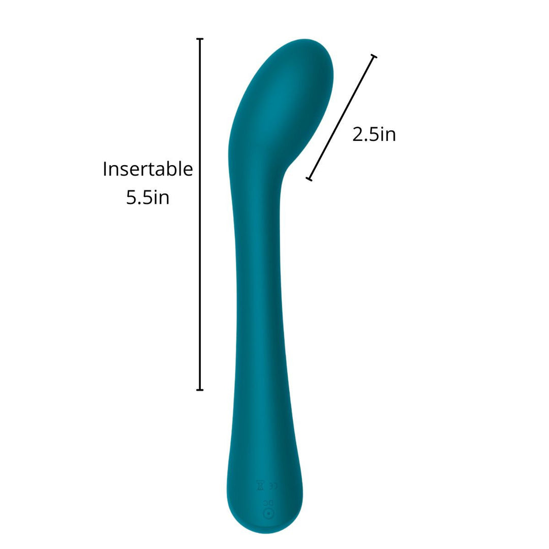 For U Jelly Beans Teal G-Spot Rechargeable Vibrator measurements