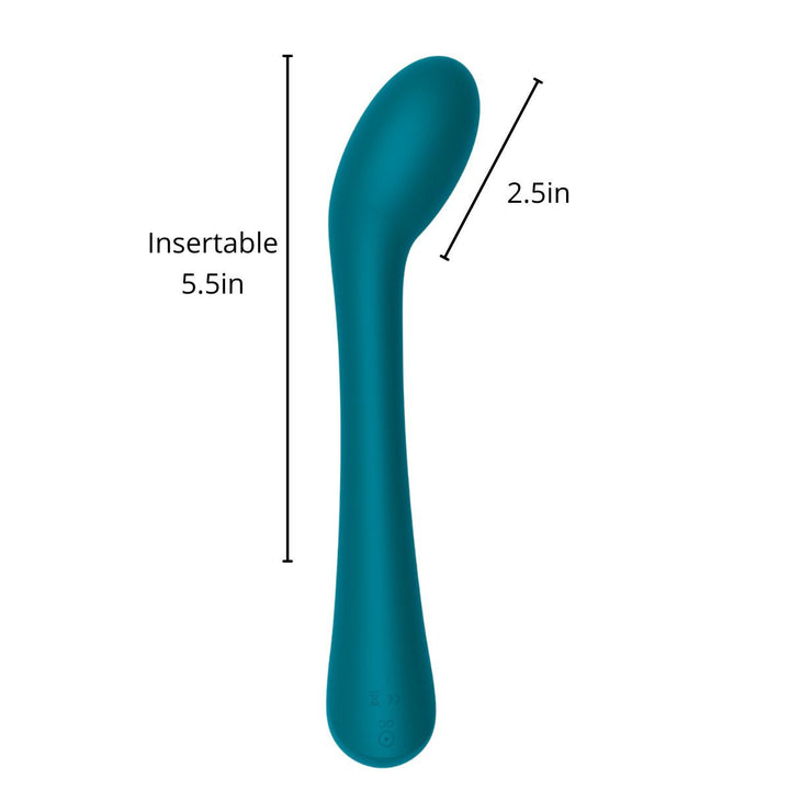 For U Jelly Beans Teal G-Spot Rechargeable Vibrator measurements