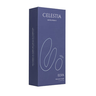 Celestia ELVA Rechargeable Remote Control Couples Vibrator Box Front
