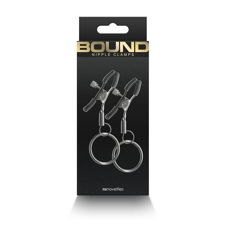 Bound Nipple Clamps W/ O-Rings - Gunmetal.