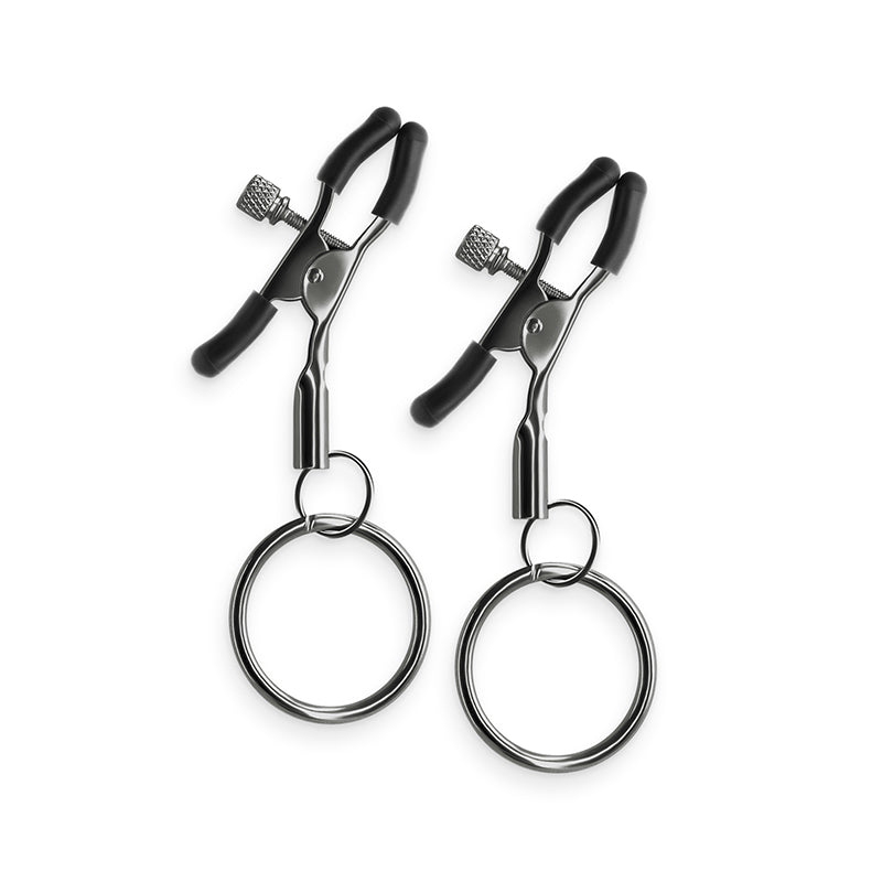 Bound Nipple Clamps W/ O-Rings - Gunmetal