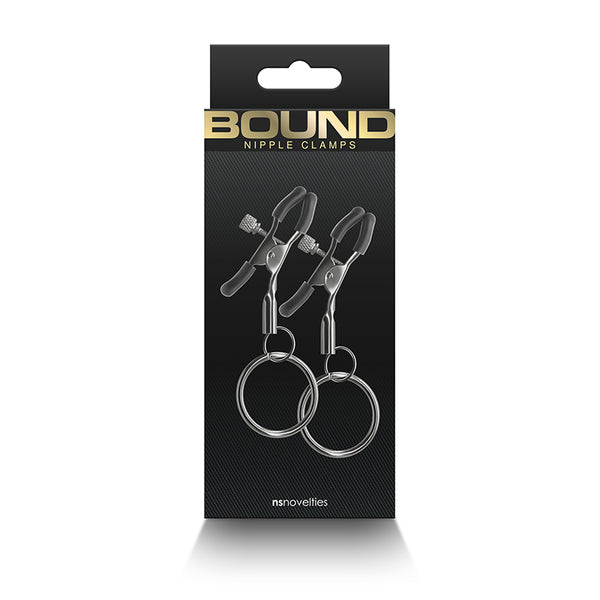 Bound Nipple Clamps W/ O-Rings - Gunmetal