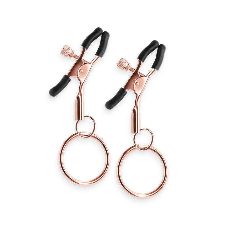 Bound Nipple Clamps W/ O-Rings - Gunmetal