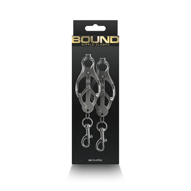 Bound Nipple Clamps - Style C3 Gunmetal - Nipple & Breast Stimulators - Sexessories Parksville
