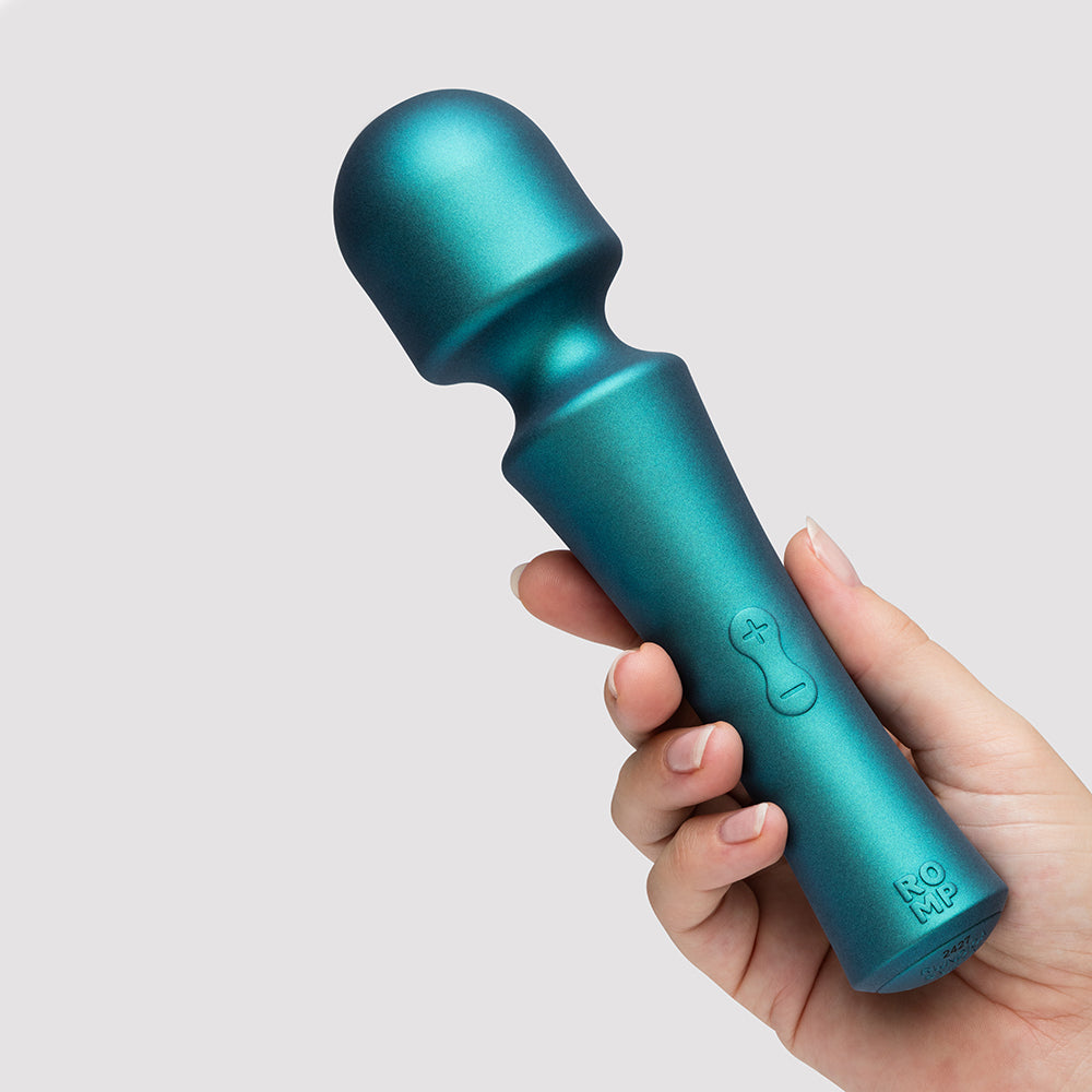 Presto Rechargeable Waterproof Travel Friendly Wand Massager in hand