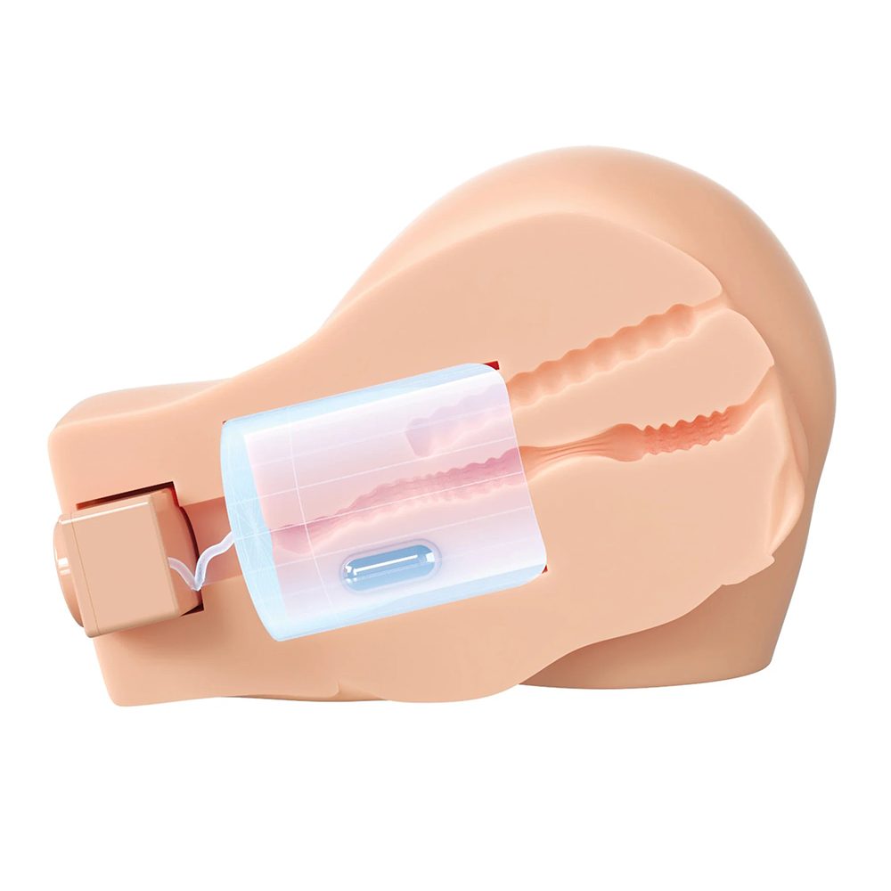 PDX Elite Back That Ass Up Intermittent Suction Masturbator Cross-Section View